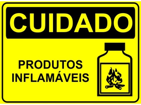 Cuidados com produtos inflamaveis